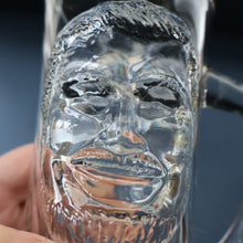 Load image into Gallery viewer, Large 1970s AMERICAN Heavy Clear Glass Tankard Featuring an Image of "Big Daddy", Joe Flanigan. Three Available
