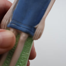 Load image into Gallery viewer, Very Rare Antique Bisque Porcelain SKINNY or Elongated  Figurine by Schafer &amp; Vater: BLACKPOOL MERMAID
