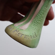 Load image into Gallery viewer, Very Rare Antique Bisque Porcelain SKINNY or Elongated  Figurine by Schafer &amp; Vater: BLACKPOOL MERMAID
