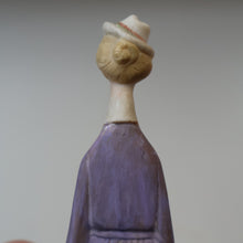 Load image into Gallery viewer, Very Rare Antique Bisque Porcelain SKINNY or Elongated  Figurine by Schafer &amp; Vater: THE LITTLE SHOE SHINER
