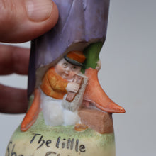 Load image into Gallery viewer, Very Rare Antique Bisque Porcelain SKINNY or Elongated  Figurine by Schafer &amp; Vater: THE LITTLE SHOE SHINER
