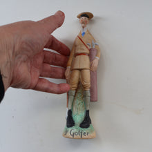 Load image into Gallery viewer, Very Rare Antique Bisque Porcelain SKINNY or Elongated  Figurine by Schafer &amp; Vater: THE GOLFER
