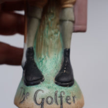Load image into Gallery viewer, Very Rare Antique Bisque Porcelain SKINNY or Elongated  Figurine by Schafer &amp; Vater: THE GOLFER
