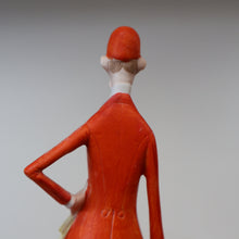 Load image into Gallery viewer, Very Rare Antique Bisque Porcelain SKINNY or Elongated  Figurine by Schafer &amp; Vater: FOX HUNTER
