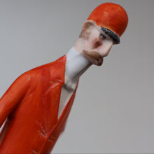 Load image into Gallery viewer, Very Rare Antique Bisque Porcelain SKINNY or Elongated  Figurine by Schafer &amp; Vater: FOX HUNTER
