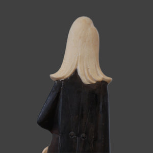 Rare Antique Bisque Porcelain SKINNY or Elongated  Figurine by Schafer & Vater: THE VIOLINST