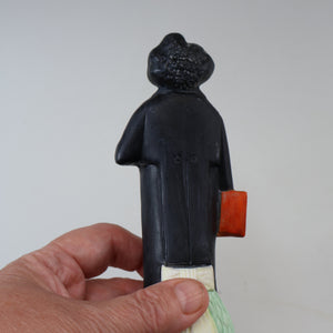 Rare Antique Bisque Porcelain SKINNY or Elongated  Figurine by Schafer & Vater: THE TENOR (Opera Singer)