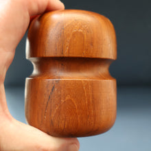 Load image into Gallery viewer, 1960s Stylish Vintage Carved Wooden / Teak Salt and Pepper Pots
