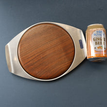 Load image into Gallery viewer, Vintage 1960s Bramah Teak and Stainless Steel Chopping Board
