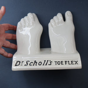 1930s ROYAL DOULTON Ceramic Feet. Very Rare Dr Scholl’s Advertising Display. Very Quirky & Sculptural