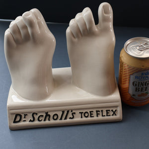 1930s ROYAL DOULTON Ceramic Feet. Very Rare Dr Scholl’s Advertising Display. Very Quirky & Sculptural