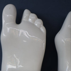 1930s ROYAL DOULTON Ceramic Feet. Very Rare Dr Scholl’s Advertising Display. Very Quirky & Sculptural