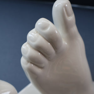 1930s ROYAL DOULTON Ceramic Feet. Very Rare Dr Scholl’s Advertising Display. Very Quirky & Sculptural