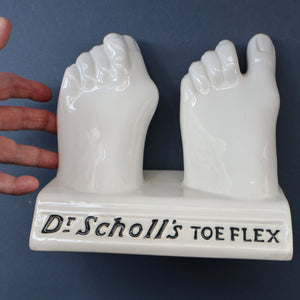 1930s ROYAL DOULTON Ceramic Feet. Very Rare Dr Scholl’s Advertising Display. Very Quirky & Sculptural