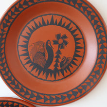 Load image into Gallery viewer, PAIR OF Vintage 1960s SCOTTIE WILSON Small Plates for ROYAL WORCESTER. Each 6 1/4 inches
