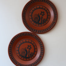 Load image into Gallery viewer, PAIR OF Vintage 1960s SCOTTIE WILSON Small Plates for ROYAL WORCESTER. Each 6 1/4 inches
