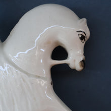 Load image into Gallery viewer, LARGE Antique Victorian STAFFORDSHIRE Figurine. Kilted Scotsman on Horseback. 14 1/2 inches height. Great Display Piece
