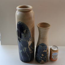 Load image into Gallery viewer, STUDIO POTTERY. Very Tall Vase with Abstract Floral Motifs. Crich Pottery (Diana Worthy)
