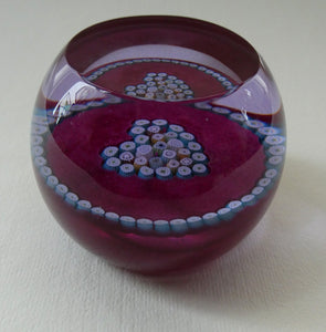 1980s Caithness Paperweight (for Edinburgh Crystal). Heart Motif with Viewing Facet