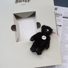 Load image into Gallery viewer, BOXED Collectable Miniature Steiff Club Membership Gift 2009. Black Alpaca Bear (420962)
