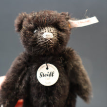 Load image into Gallery viewer, BOXED Collectable Miniature Steiff Club Membership Gift 2009. Black Alpaca Bear (420962)
