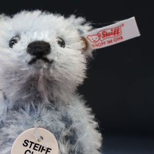 BOXED Collectable Miniature Steiff Club Membership Gift 2004. Pale Blue Bear with Certifcate
