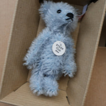 Load image into Gallery viewer, BOXED Collectable Miniature Steiff Club Membership Gift 2004. Pale Blue Bear with Certifcate
