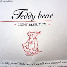 Load image into Gallery viewer, BOXED Collectable Miniature Steiff Club Membership Gift 2004. Pale Blue Bear with Certifcate

