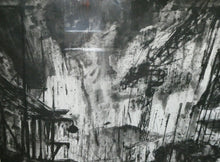 Load image into Gallery viewer, SCOTTISH ART. Huge 1980s Piranesi Inspired Etching Carceri Construction Site by Jo Ganter, RSA
