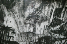 Load image into Gallery viewer, SCOTTISH ART. Huge 1980s Piranesi Inspired Etching Carceri Construction Site by Jo Ganter, RSA
