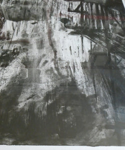 SCOTTISH ART. Huge 1980s Piranesi Inspired Etching Carceri Construction Site by Jo Ganter, RSA