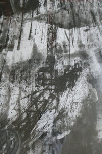 SCOTTISH ART. Huge 1980s Piranesi Inspired Etching Carceri Construction Site by Jo Ganter, RSA