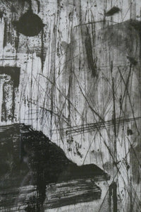 SCOTTISH ART. Huge 1980s Piranesi Inspired Etching Carceri Construction Site by Jo Ganter, RSA
