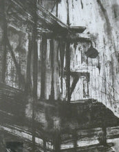 Load image into Gallery viewer, SCOTTISH ART. Huge 1980s Piranesi Inspired Etching Carceri Construction Site by Jo Ganter, RSA
