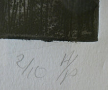 Load image into Gallery viewer, SCOTTISH ART. Massive 1980s Etching by Jo Ganter (RSA). Entitled: Construction Site; 1988. Pencil Signed
