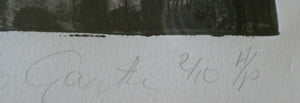 SCOTTISH ART. Huge 1980s Piranesi Inspired Etching Carceri Construction Site by Jo Ganter, RSA