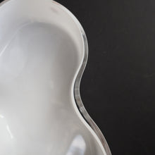 Load image into Gallery viewer, 1980s Finnish Shallow White Glass Savoy Vase. Designer Alvar Aalto for Iittala, Finland
