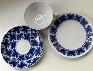 1950s Rorstrand Marianne Westman Mon Amie Cup, Saucer and Side Plate