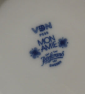 1950s Rorstrand Marianne Westman Mon Amie Cup, Saucer and Side Plate