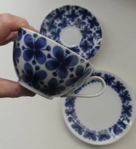1950s Rorstrand Marianne Westman Mon Amie Cup, Saucer and Side Plate