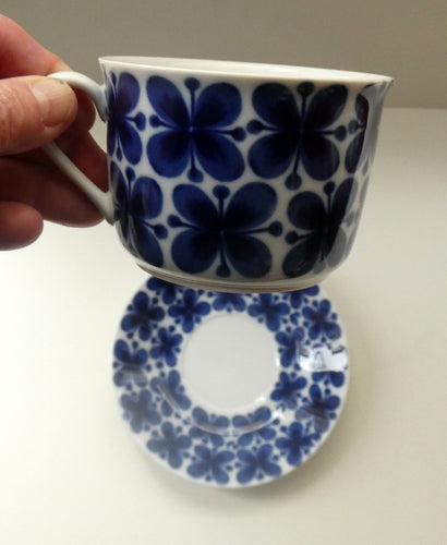 1950s Rorstrand Marianne Westman Mon Amie Cup and Saucer