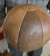 Load image into Gallery viewer, Vintage Mid Century Leather 5 kg Medicine Ball
