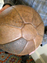 Load image into Gallery viewer, Vintage Mid Century Leather 5 kg Medicine Ball
