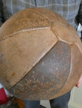 Load image into Gallery viewer, Vintage Mid Century Leather 5 kg Medicine Ball
