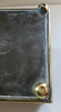 Load image into Gallery viewer, EXCEPTIONALLY LONG. Antique CELTIC REVIVAL Brass Planter with Repousse Knotword Pattern &amp; Ball Feet
