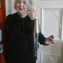 Load image into Gallery viewer, Vintage 1960s Scandinavian Long Icicle Pendant Lamp. Atelje Engberg, Sweden
