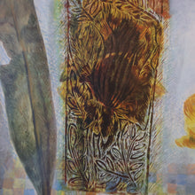 Load image into Gallery viewer, SCOTTISH ART. 2002 Gouache &amp; Wax Drawing by Sylvia von Hartmann Entitled "Botanical Assembly"
