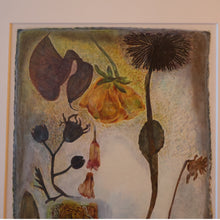 Load image into Gallery viewer, SCOTTISH ART. 2002 Gouache &amp; Wax Drawing by Sylvia von Hartmann Entitled "Botanical Assembly"
