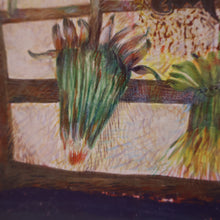 Load image into Gallery viewer, SCOTTISH ART. Gouache &amp; Wax Drawing by Sylvia von Hartmann Entitled "In Every End Lies a New Beginning"
