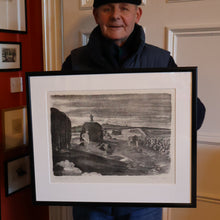 Load image into Gallery viewer, 1930s Original Lithograph by Arthur Robert Laird (1881 - 1958) Entitled "Stacking Kelp, Arran). FRAMED

